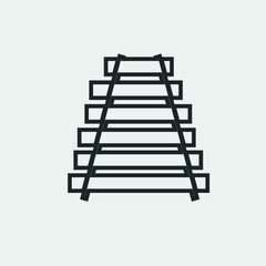 Railway vector icon illustration sign