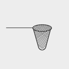 Fish net vector icon illustration sign