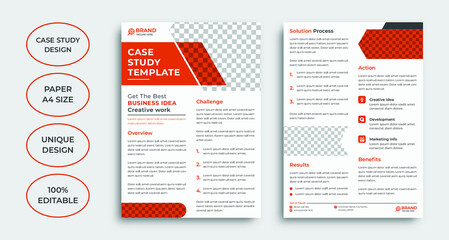 Professional case study template design