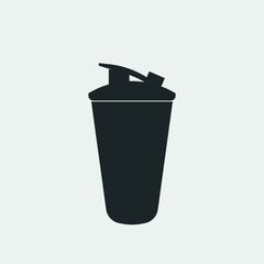 Cocktail shaker vector icon illustration sign
