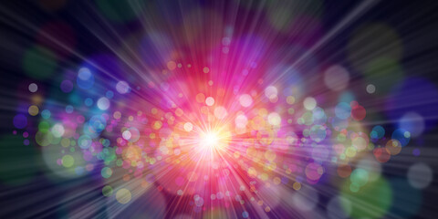カラフルな光のbgイメージ © miiko