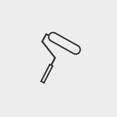 Paint roller vector icon illustration sign