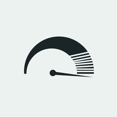 Speed meter vector icon illustration sign