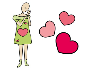 woman hoping for love