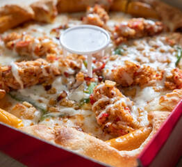 Closeup of Italian Food, Pizza