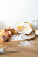 Cooking course or kitchen cooking process concept