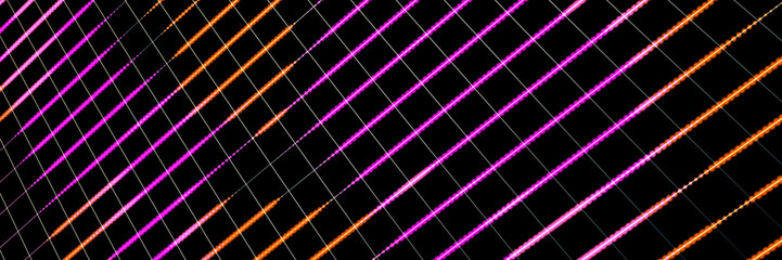 black geometric neon background. rectangles on a black background.
