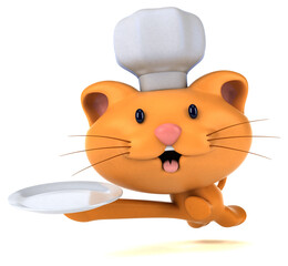 Fun cat - 3D Illustration