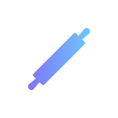 rolling pin vector icon with gradient