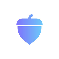 Acorn vector icon with gradient