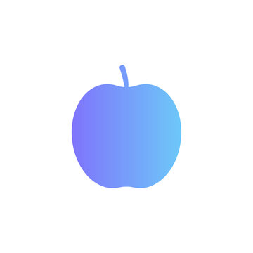 apple vector icon with gradient