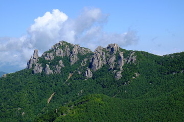 金峰山から瑞牆山の景色