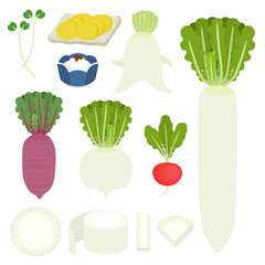 大根のイラスト
