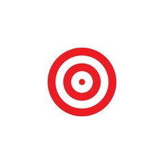 Target icon vector ilustration template