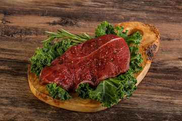 Raw beef steak for grill