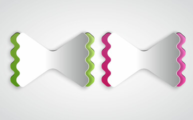 Paper cut Macaroni icon isolated on grey background. Italian cuisine. Paper art style. Vector