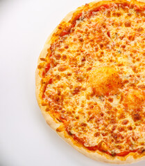 Italian traditional Pizza Margarita with cheese