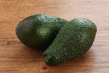 Fresh ripe green organic exotic avocado