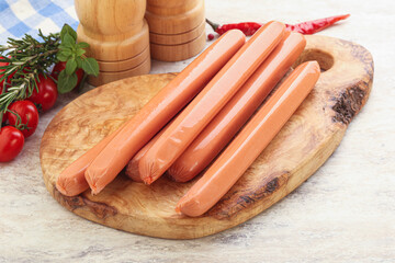 Boiled Pork sausages for brakfast