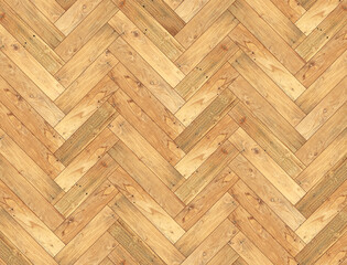 ヘリンボーンの木の床明るい色