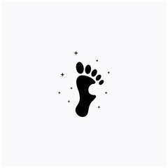 footprints,foot care,and footstep, logo images illustration design
