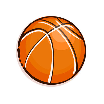 Basketball ball icon, vector illustration design. Sport objects collection.