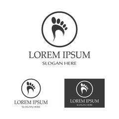 footprints,foot care,and footstep, logo images illustration design