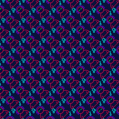 seamless pattern with musical theme