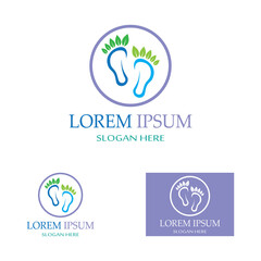 footprints,foot care,and footstep, logo images illustration design