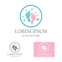 footprints,foot care,and footstep, logo images illustration design