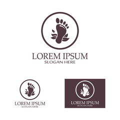 footprints,foot care,and footstep, logo images illustration design