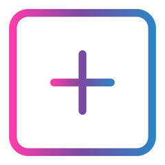 Obraz premium add gradient icon