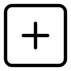 Obraz premium add line icon