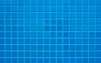 Blue pastel ceramic wall and floor tiles mosaic abstract background. Design geometric wallpaper texture decoration bedroom
