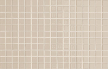 Cream ceramic wall and floor tiles mosaic abstract background. 