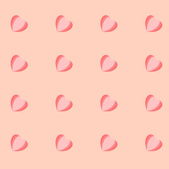 Heart background hand drawn character. leaf handdrawn clipart.Isolated cartoon illustration for children, book, template pattern.flat design Leaves vector isolated background.Love,valentine.