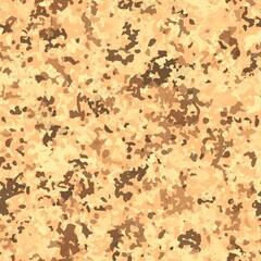 Vector Desert Seamless Camo Graphic Print. Autumn Camouflage Seamless Pattern