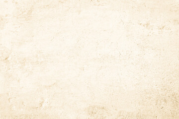 Obraz premium Cream concreted wall for interiors or outdoor exposed surface polished. Cement have sand and stone of tone vintage old texture background.