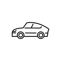 Fototapeta na wymiar SUV car icon vector isolated on white, sign and symbol illustration.
