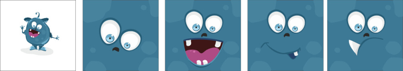 
monsters, cartoon, isolated, children's characters, monsters, horror, funny monsters, flat, eyes, smile, fairy tale, fiction, children's, cartoon