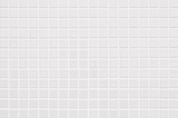 White or gray ceramic wall and floor tile abstract background. Design geometric mosaic texture decoration of the bedroom. 