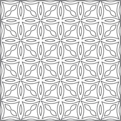 Vector pattern with symmetrical elements . Repeating geometric tiles from striped elements.Monochrome texture.Black and 
white pattern for wallpapers and backgrounds.line art.