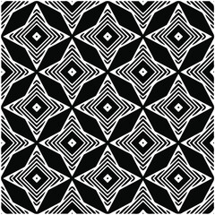 seamless repeating pattern.Abstract Geometric Pattern generative computational art illustration.Black and white pattern for wallpapers and backgrounds. 