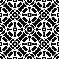 seamless repeating pattern.Abstract Geometric Pattern generative computational art illustration.Black and white pattern for wallpapers and backgrounds. 