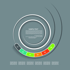 Infographic elements for annual reports