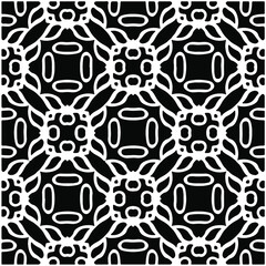 seamless repeating pattern.Abstract Geometric Pattern generative computational art illustration.Black and white pattern for wallpapers and backgrounds. 