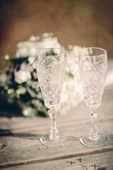 glasses of champagne