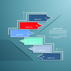 Infographic elements for annual reports
