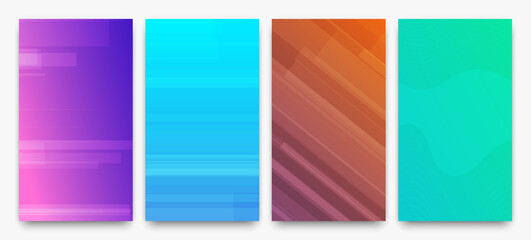 Modern colorful gradient background with lines