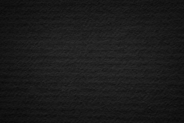 Close up retro plain dark black cement & concrete wall background texture